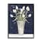 Stupell Industries Charming White Tulip Bouquet over Rustic Blue Framed Wall Art